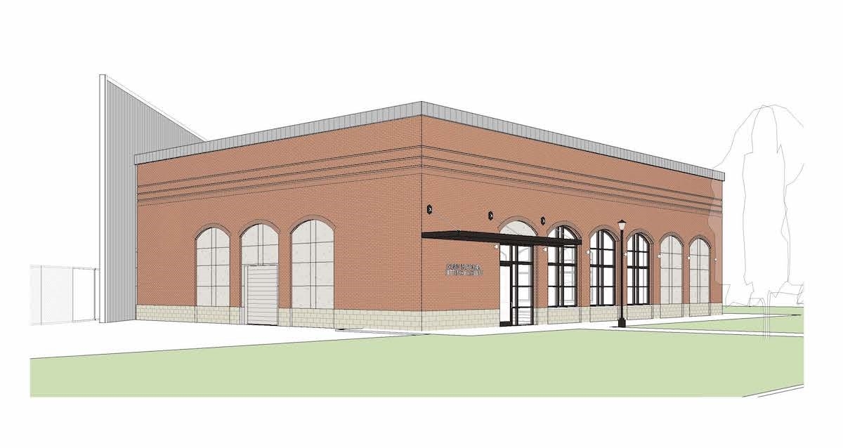 Image of proposed Baseball Hitting Building design